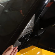 Toyota GR Supra A90 MK5 Mirror Trim Panel Stainless Steel - ABS Matt Black product image 1